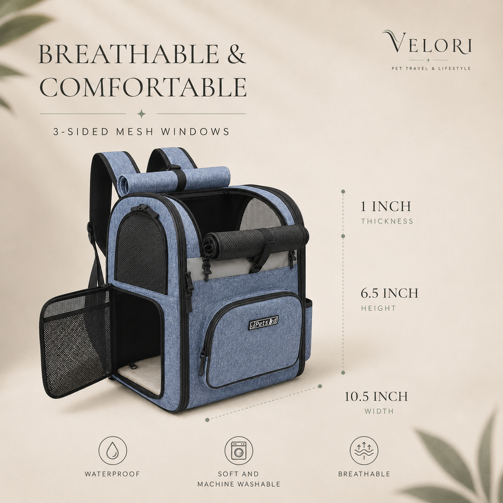 VELORI Explorer Pet Travel Backpack