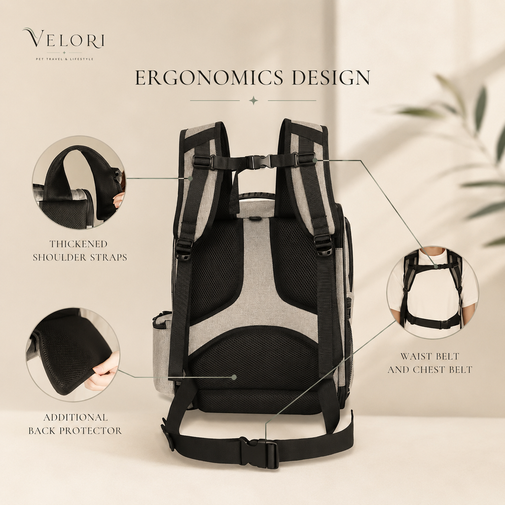 VELORI Explorer Pet Travel Backpack