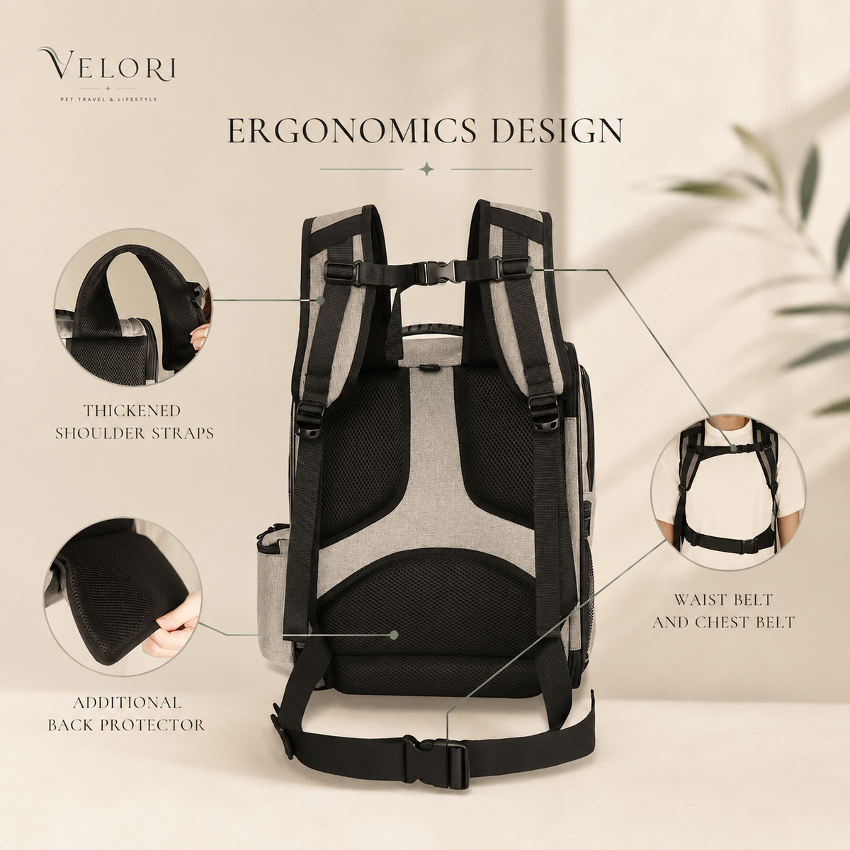 VELORI Explorer Pet Travel Backpack
