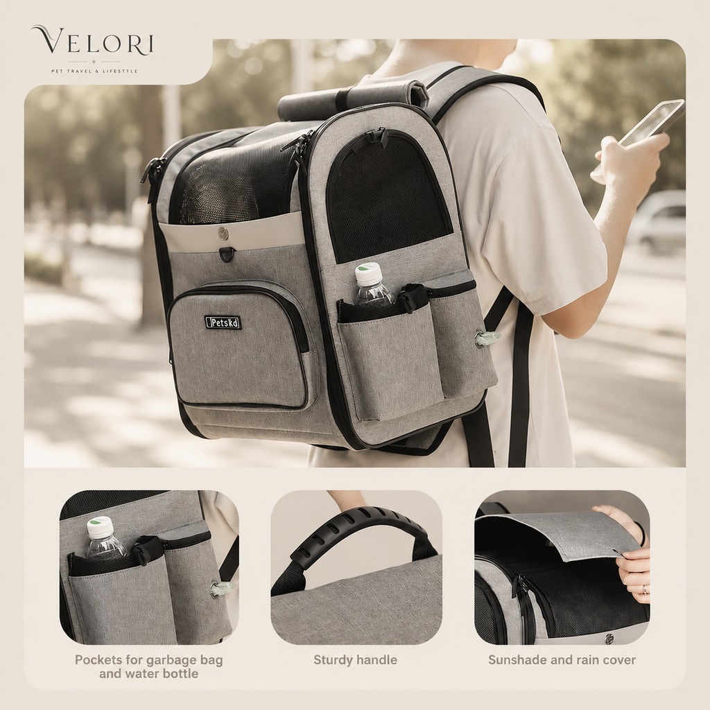 VELORI Explorer Pet Travel Backpack