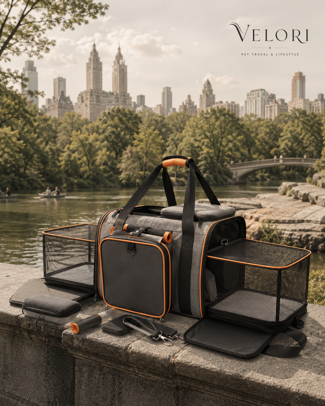 VELORI Nomad Expandable Pet Carrier
