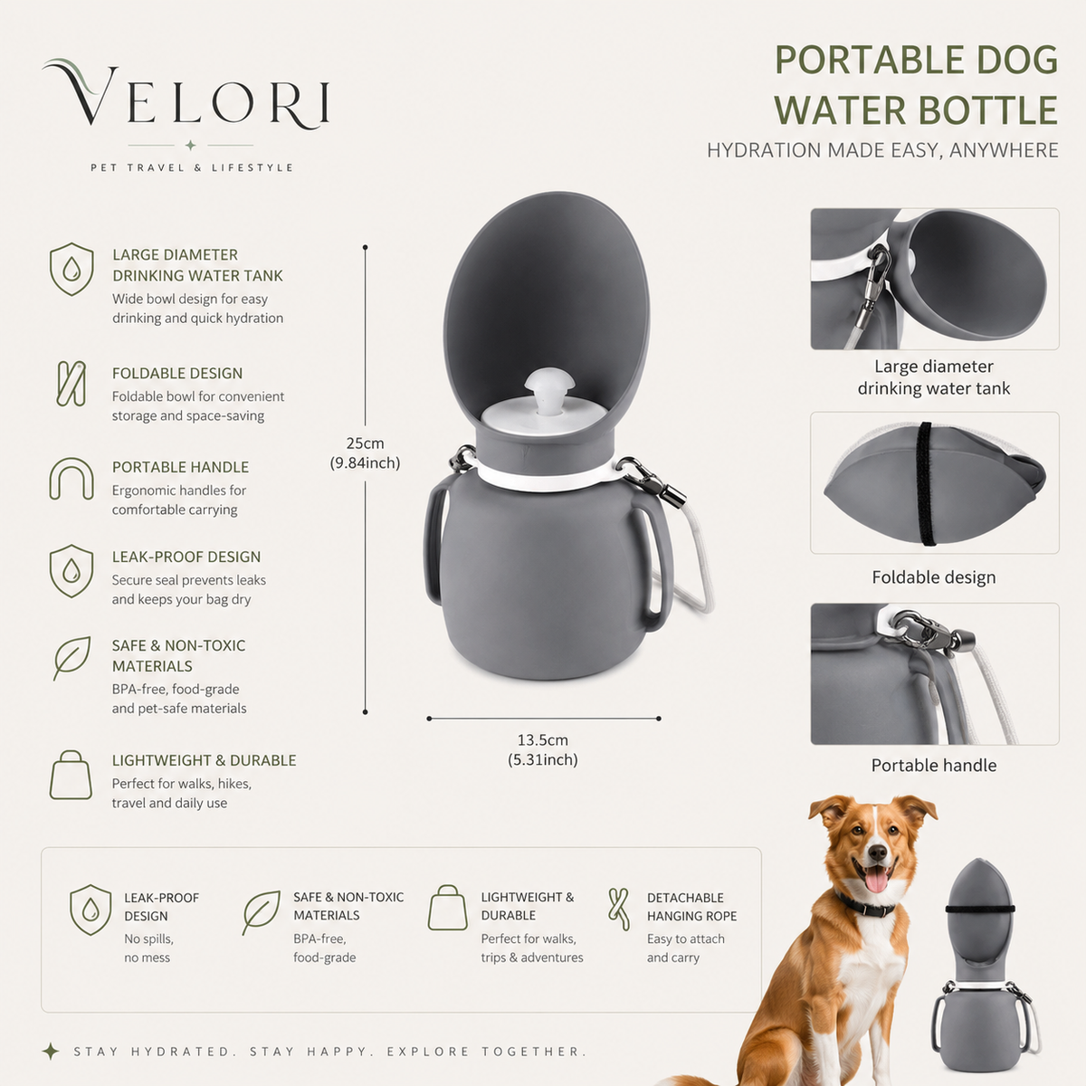 VELORI Oasis Travel Water Bottle